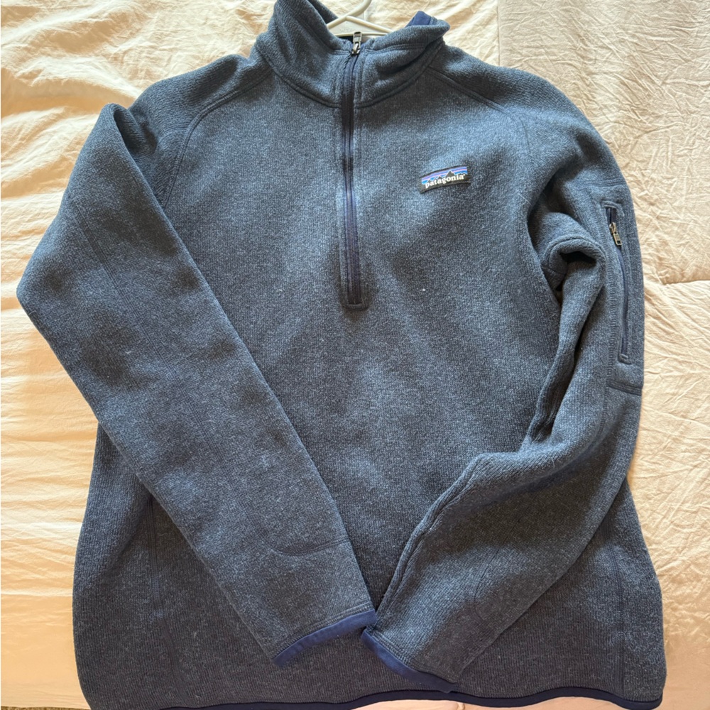 Large Patagonia Fleece Blue Zip Up